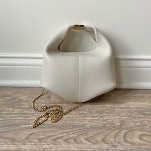 Polène Béri Bag in chalk leather